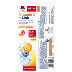 DOPPELHERZ Vitamin C+Zink Brausetabletten